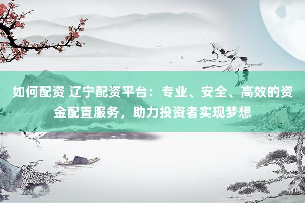 如何配资 辽宁配资平台：专业、安全、高效的资金配置服务，助力投资者实现梦想
