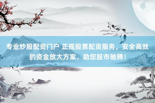 专业炒股配资门户 正规股票配资服务，安全高效的资金放大方案，助您股市驰骋！