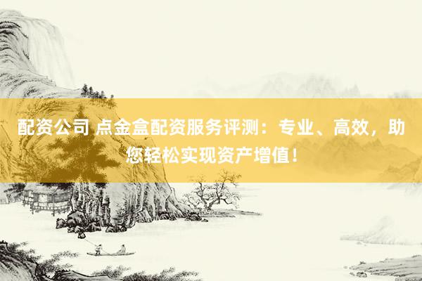 配资公司 点金盒配资服务评测：专业、高效，助您轻松实现资产增值！
