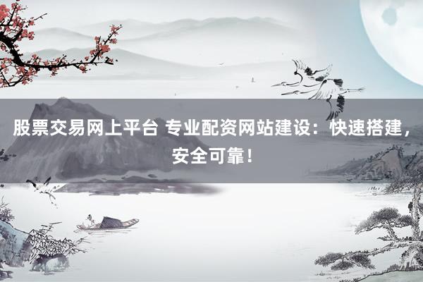 股票交易网上平台 专业配资网站建设：快速搭建，安全可靠！